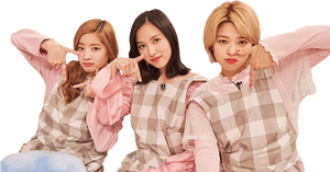 Μέλη των Twice σε Χαλαρή Πόζα