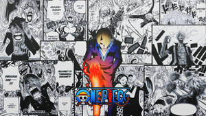 Ταπετσαρία πάνελ manga με τον μαγείρο του Καπέλου από Άχυρο Sanji — Πάνελ manga Ταπετσαρία