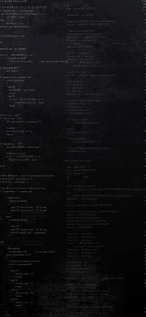 Μαύρο Αισθητικό Τηλέφωνο Coding — iPhone Xs Ταπετσαρία