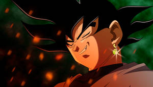 Μαύρος Goku Χαμογελάει — Μαύρος goku Ταπετσαρία