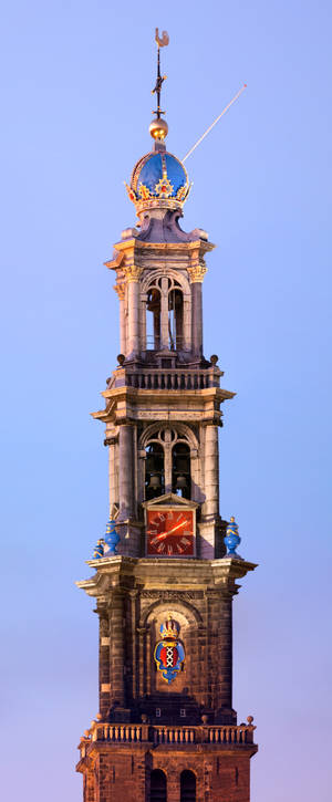 Ταπετσαρία Κορυφής Πύργου Westerkerk Άμστερνταμ — Galaxy Z Fold 6 Ταπετσαρία