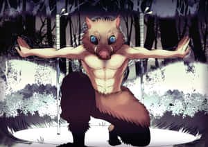 Μεταμφιεσμένος Inosuke PFP — Cool Demon Slayer Ταπετσαρία