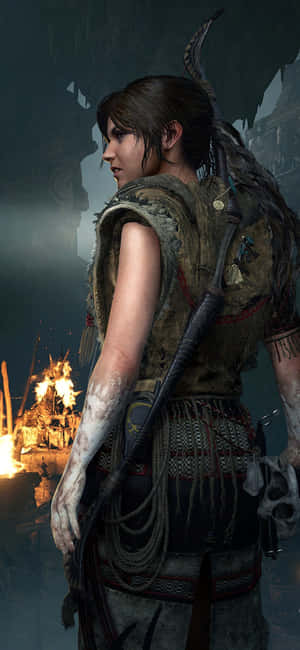 Pixel 3 Shadow Of The Tomb Raider Φόντο — Infinix GT 50 Pro Ταπετσαρία