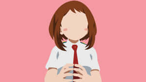 Αισθητική Uraraka — Μινιμαλιστικό anime Ταπετσαρία