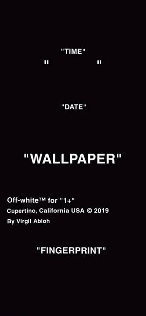Ταπετσαρία Off White για IPhone μαύρη — Pixel 11 Pro Ταπετσαρία