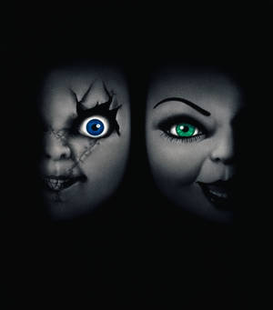 Ταπετσαρία Μισό Πρόσωπο Chucky και Tiffany — Nubia Flip Ταπετσαρία