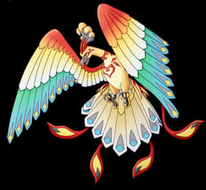 Μοναδικό Γραφικό Ho-Oh — Pokemon Τηλέφωνο Ταπετσαρία