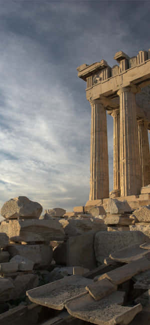 Ερείπια και απομεινάρια του Παρθενώνα στην Ακρόπολη — Vivo V80 Lite Ταπετσαρία