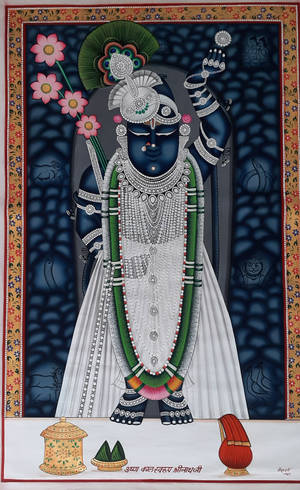Μπλε Θεότητα Shrinathji — Honor Pad Ταπετσαρία