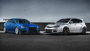 Μπλε και ασημένια αυτοκίνητα JDM — Jdm Cars Ταπετσαρία