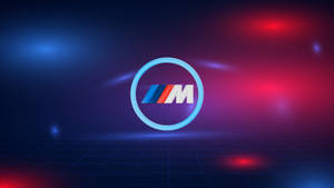 Μπλε Κόκκινα Φώτα Λογότυπο BMW M — Bmw Ταπετσαρία