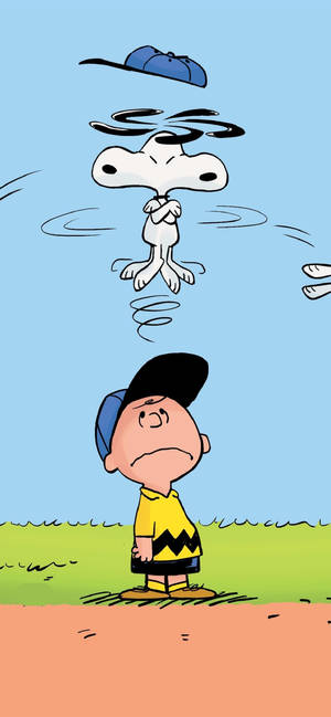 Ταπετσαρία μπλε μπέιζμπολ καπέλου Charlie Brown — iPhone 16 Pro Ταπετσαρία