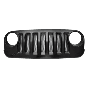 Μπροστινή όψη μαύρης μάσκας Jeep