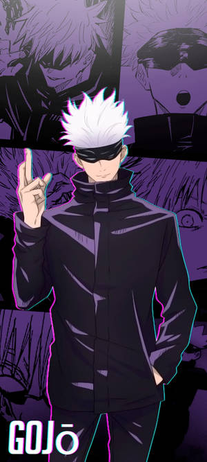 Purple Gojo Jujutsu Kaisen IPhone — Oppo F29 Ταπετσαρία