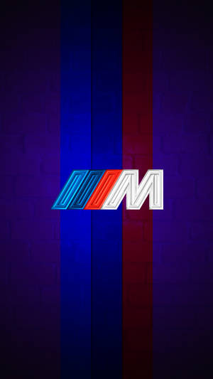 Μωβ με Ρίγες Λογότυπο BMW M — Bmw Ταπετσαρία