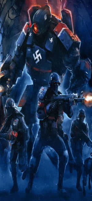 Φόντο Wolfenstein II για iPhone Xs — Realme C75 Ταπετσαρία