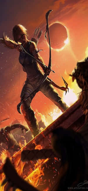 Φόντο Iphone X Shadow Of The Tomb Raider — OnePlus 13T Ταπετσαρία