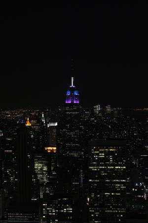 Νυχτερινός Ορίζοντας του Empire State, Νέα Υόρκη, σε Ταπετσαρία iPhone — Xiaomi Pad 8 Ταπετσαρία
