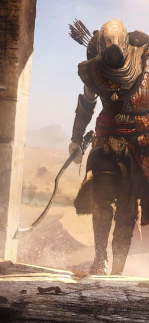 Φόντο iPhone X Assassin's Creed Origins — Infinix Smart 10 Ταπετσαρία