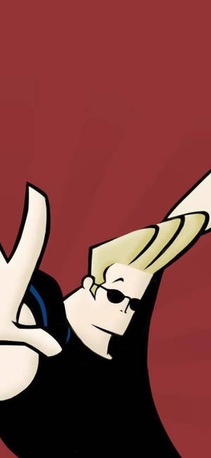 Ο Johnny Bravo Ποζάρει με το Κλασικό του Στυλ — iPhone Xs Max Ταπετσαρία