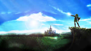 Ο Link και η Zelda τρέχουν να σώσουν το Αρχιπέλαγος στο The Legend of Zelda — Zelda Ταπετσαρία