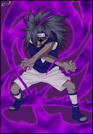 Ο Sasuke Uchiha απελευθερώνει τη δύναμη του Καταραμένου Σημάδας — Xiaomi 18 Fold Ταπετσαρία