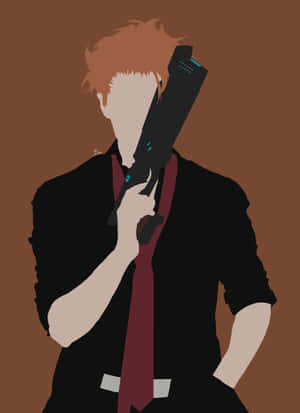Ο Shusei Kagari από το Psycho-Pass με έντονο βλέμμα — Kindle Ταπετσαρία