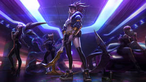Ο ήρωας Akali του League of Legends σε οθόνη 4K gaming smartphone — 4K Gaming Ταπετσαρία
