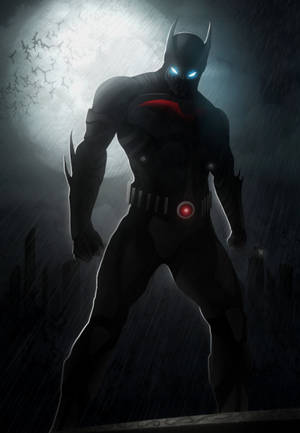 Ταπετσαρία σιλουέτας Batman Beyond που στέκεται. — Oppo Pad 5 Matte Display Ταπετσαρία