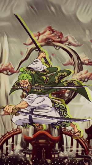 Ζόρο Ουάνο — One Piece 4K GIF Ταπετσαρία