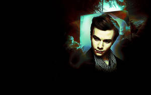 Ταπετσαρία σκοτεινού Chris Colfer. — Καθαρό Ταπετσαρία