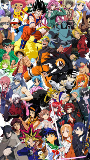 Ο κόσμος του anime είναι γεμάτος ποικιλόμορφους και συναρπαστικούς χαρακτήρες — Kawaii Anime Ταπετσαρία