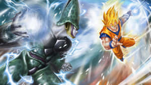 Οι Σαγιάν ήρωες του Dragon Ball Super σε μια επική μάχη — Dragon ball super GIF Ταπετσαρία