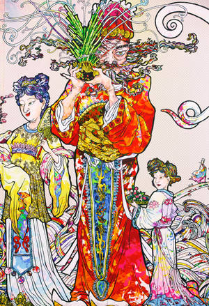 Οικογένεια Takashi Murakami 4K — Xiaomi Pad Ταπετσαρία