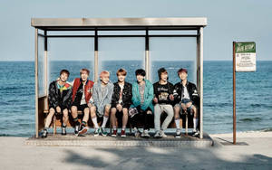 Ταπετσαρία ομαδικής φωτογραφίας BTS YNWA — Bts ομαδική φωτογραφία GIF Ταπετσαρία