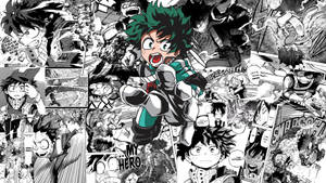 Ταπετσαρία πάνελ μάνγκα του Izuku Midoriya — Πάνελ manga Ταπετσαρία