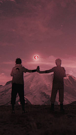 Πίσω Όψη Sasuke Naruto iPhone Anime — Naruto kai sasuke Ταπετσαρία