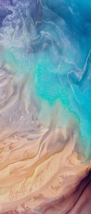 Παραλία iPhone X Κύματα Απορρόφησης — Galaxy Z Flip Ταπετσαρία