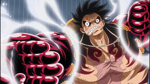 Ταπετσαρία Παραμορφωμένου Προσώπου Luffy Gear 4 — Luffy gear 4 Ταπετσαρία