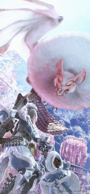 Ταπετσαρία κινητού Paolumu Monster Hunter World. — iPhone 14 Pro Ταπετσαρία