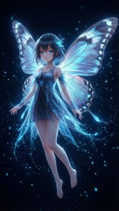 Cool anime ταπετσαρία ενός κοριτσιού με φτερά πεταλούδας. — iPhone 6 Ταπετσαρία
