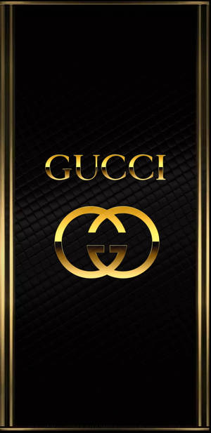 Πολυτελές iPhone 12 Pro Max Χρυσό με Λογότυπο Gucci — iPhone 12 Pro Max Ταπετσαρία