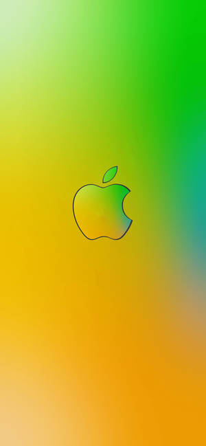 Πρασινοκίτρινο Λογότυπο Apple Iphone — iPhone 14 Pro Ταπετσαρία