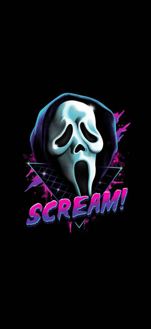 Ταπετσαρία ρετρό τέχνης Ghostface Scream — Pixel 9 Pro Ταπετσαρία
