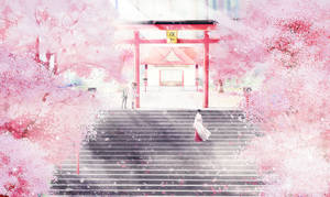 Ροζ Anime Αισθητική Ναός Noragami — Αισθητικό ροζ Ταπετσαρία