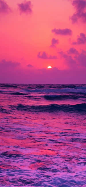 Pink Beach Sunset — Xiaomi 18 Pro Max Ταπετσαρία