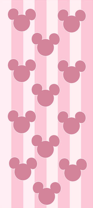 Ταπετσαρία Mickey Ροζ Λογότυπο Disney — iPhone 17e Ταπετσαρία