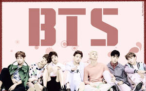Ταπετσαρία Ροζ Ομαδικής Φωτογραφίας των BTS — Bts ομαδική φωτογραφία GIF Ταπετσαρία