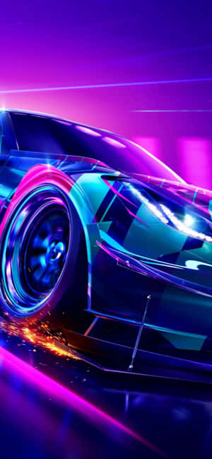 Σαγηνευτική Λάμψη Neon: Ψυχρό Φόντο για iPhone — Galaxy S26 Ultra Ταπετσαρία