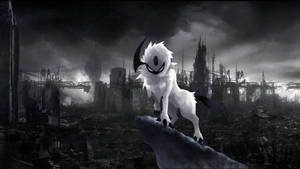 Ταπετσαρία Σκοτεινού Anime Pokémon Absol — Μαύρο anime Ταπετσαρία